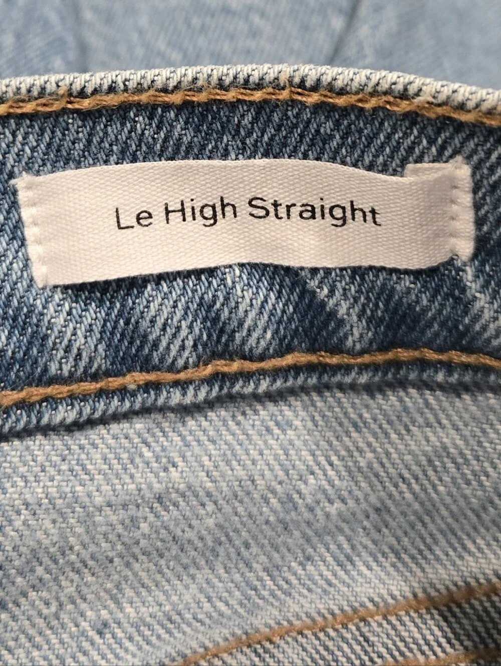 Frame Le High Straight Leg Jeans Demarco Rips Distressed Cropped Denim Size 27 - Picture 5 of 11